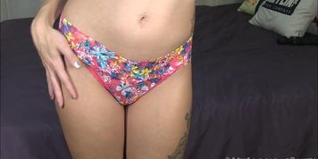 PINK LACE PANTY THONG LEGGINGS PINK SOCK TEASE CLOSE UP PANTIES MASTURBATION HUGE ORGASM