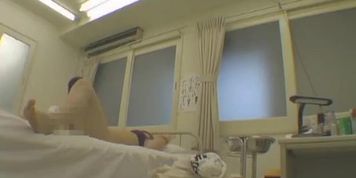 Deep gyno examination shot on medical hidden camera