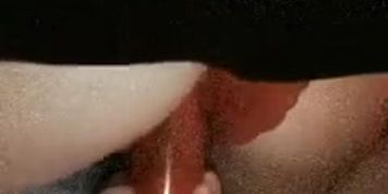Thick ass teen riding toy