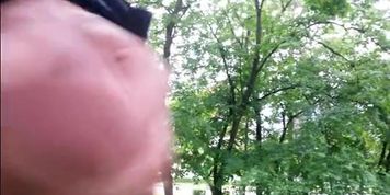 Street flash with cum