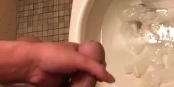 Almost Caught Jerking in a College Bathroom Stall