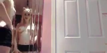 Beautiful Blonde Cam Girl Teasing
