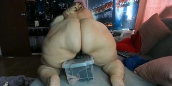 Massive Big ass latina dildo solo