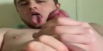 Distance Cumshot Self Facial