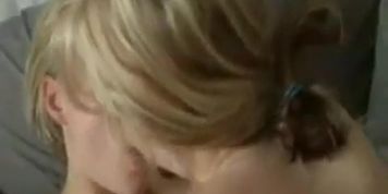 Blonde girlfriends lick and finger with gusto