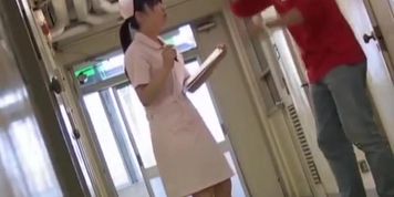 Man goes on knees to shark the nurse uniform
