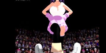 Ultimate Fighting Girl type B Ball Busting