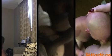 Big Booty She-male Makes Him Swallow Her Cum...
