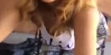 Almost caught by neighbor sucking dick 
