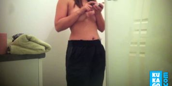 Spying the wife in shower 