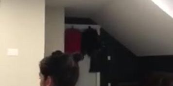 Teen in pigtails get fucked reverse cowgirl 