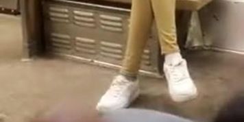BBC Cum for Black Teen on Train