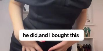 i spent his money on my dress