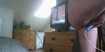 Shaving and cum-hole shots, hidden camera