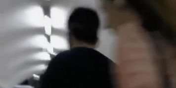 Voyeur lifts girl&acute;s white skirt and films