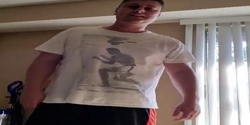  ballbusting Beauty crushes guys little cock and balls as he accidentally leaves his legs open