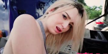Blonde Teen Fucks For Ride p1
