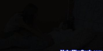 Euro teenie screwed while her boyfriend watches