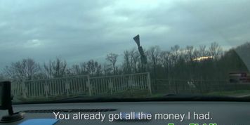 Euro amateur sucking cock for cash
