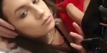 White Trash Teen Slut Sucks Cock On Cam