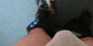 Vacuuming my dick (with cumshot)