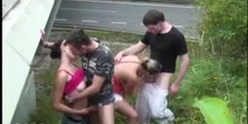 Krystal Swift public foursome