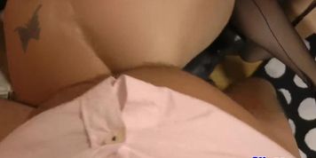 Cocksucking UK teen drilled in threeway (Kaylana Reese)