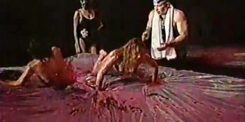 Gladiadoras en Aceite - Furia Roja y Tigresa vs Tormenta y Princesa de Fuego (OilWrestling)