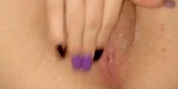 Petite White Girl Playing with herself before Bedtime