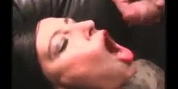 Mature swallows lots of semen