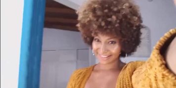 hot black afro amateur