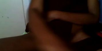 Ebony Slut Masturbates