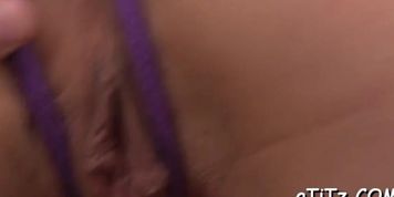 Big boobs Asian's exquisite toying