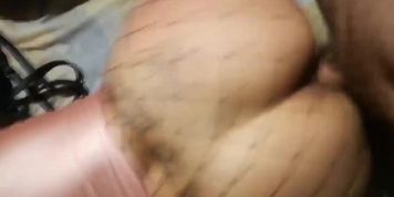 POV doggystyle fucked in fishnet tights