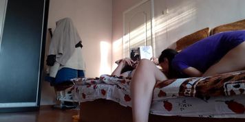 When my stepsis was reading a book, I would lick her pussy