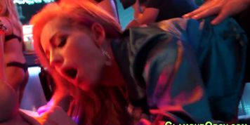 Orgy loving beauties fuck