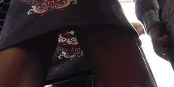 Free scenes of upskirt on the bus