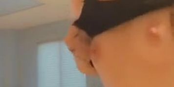 Flashing titties at the gym