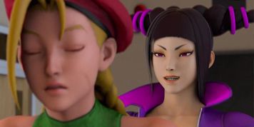 Han Juri and Cammy White 3D Futanari