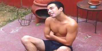 Sexy male stud jerks his huge dick until he busts a nut (Mike Long)