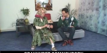 Lonely granny gives her old body to a stranger