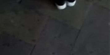 Cum on Girl on street