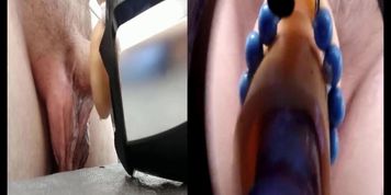 Fleshlight launch customized with inside cam split screen milking cumshot HD