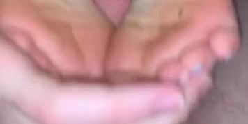 Reverse Footjob From Gf