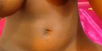 Sexy black ebony girl flashing 1