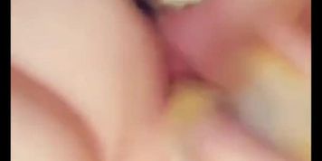 DP with my bad dragons end in anal creampie