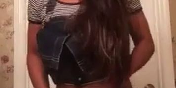 Latina masturbates