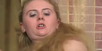 Gorgeous young blonde gets to fuck