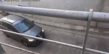 Risky public blowjob and fuck on the street next to the train station and in front of the police - @lynnscreamreal Public Advent