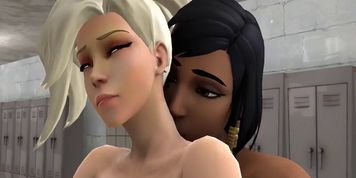 SFM Overwatch Futa Pharah and Mercy (by lpinkr)